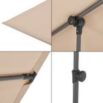 Parasol Carsoli inclinable à 360° Beige