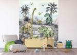 Fototapete Dinosaurier 601202 Grau - Naturfaser - Textil - 270 x 225 x 225 cm