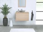 Einzelwaschtisch MESLIVA Beige - Holzwerkstoff - 45 x 50 x 80 cm