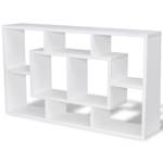 Étagère murale 292035 Blanc - Bois manufacturé - Matière plastique - 85 x 48 x 16 cm