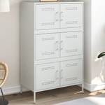 Highboard DE9140 Weiß - Metall - 39 x 113 x 68 cm