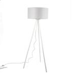 Lampe sur pied FLORA Blanc - Bois manufacturé - 50 x 160 x 50 cm