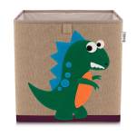 Lifeney Aufbewahrungsbox mit Dinosaurier Kunststoff - 33 x 33 x 3 cm