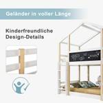 Kinder Etagenbett Hausbetten HBLT30 Weiß - Massivholz - 96 x 205 x 207 cm