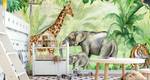 Papier Peint Animaux Plantes Tropicales 400 x 280 x 280 cm