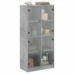 Highboard DE9549 Grau - Holzwerkstoff - 37 x 142 x 68 cm