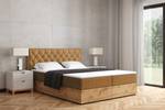 Boxspringbett LOLLY5 Gelb - Breite: 149 cm - H3