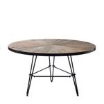 Table Boston Harbor Noir - Bois massif - 140 x 76 x 140 cm