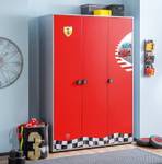 Armoire Racecup Rouge - Bois manufacturé - 135 x 198 x 54 cm