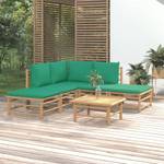 Salon de jardin 3028491-10 (lot de 6) Marron - Vert