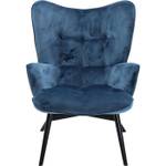 Fauteuil Vicky Velvet Bleu