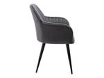 Chaise ELEANA Lot de 2 Anthracite - Lot de 2