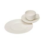 Kaffee-Set Basic White 18-teilig Weiß - Ton - Porzellan - 20 x 33 x 35 cm