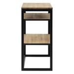 Console Buffet 2EE 80x40x80cm NG-EV Noir - Bois massif - Bois/Imitation - 80 x 80 x 40 cm