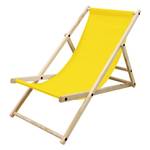 Chaise longue de plage ML-DESIGN jaune Jaune
