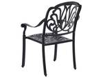 Chaise de jardin ANCONA Beige - Noir - Crème