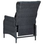 Outdoor Stuhl Schwarz - Metall - Polyrattan - 88 x 100 x 57 cm