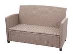 XXL Poly-Rattan Garnitur F10 (4-tlg) Braun - Grau