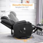 Massagesessel 700-029V03BK Esche Schwarz Dekor