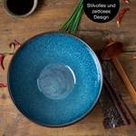 SOLID 4x Ramen Schüssel Keramik 800ml Blau