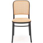 Gartenstuhl ATTAGE Schwarz - Rattan - 86 x 52 x 41 cm