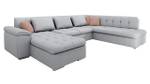 Ecksofa Niko Bis Premium Grau - Ecke davorstehend links