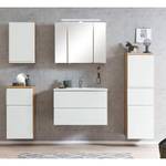 Waschplatz Set VASTO-WHITE (2-tlg.) Braun - Holzwerkstoff - 80 x 200 x 47 cm