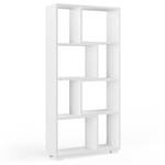 Etagère Domus blanc & 8 compartiments Blanc - Bois manufacturé - 60 x 120 x 20 cm