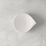 Mokka- und Espressountertasse Flow Weiß - Porzellan - 12 x 3 x 14 cm