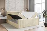 Boxspringbett IDRIKO-Z Ecru - Breite: 120 cm - H3