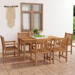 Garten-Essgruppe (7-teilig) 3059940 Braun - Massivholz - Holzart/Dekor - 80 x 77 x 160 cm