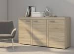 FURNIX Sideboard RIVAY 3F Sonoma Eiche Hell Dekor - Eiche Sonoma Dekor