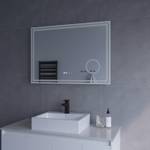 Spiegel f眉r Bad mit Wandspiegel Uhr LED