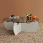 Table basse Dlamonic Blanc - Bois manufacturé - 90 x 30 x 90 cm