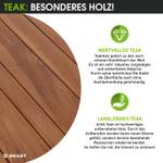 Teak Trend Bank Braun - Holz teilmassiv - 57 x 94 x 120 cm