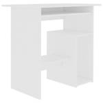 Schreibtisch Weiß - Holzwerkstoff - Massivholz - 80 x 74 x 80 cm