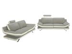 Couchgarnitur LATIKA 2er-Set Beige - Echtleder