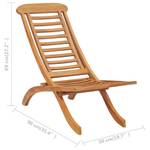 Gartenstuhl 319163 Braun - Holzwerkstoff - Holzart/Dekor - 50 x 69 x 90 cm