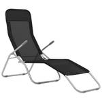 Chaise longue Noir - Métal - 60 x 97 x 142 cm