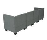 Modular 4-Sitzer Sofa Couch Lyon Grau