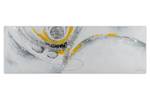 Acrylbild handgemalt Busy Roads Silber - Gelb - Massivholz - Textil - 150 x 50 x 4 cm
