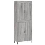 Highboard DE3475 Grau - Holzwerkstoff - 34 x 180 x 70 cm