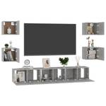 TV-Schrank 7er Set D128 Grau - Holzwerkstoff - 30 x 30 x 60 cm