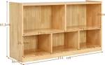 Kinder Spielzeugschrank Braun - Holzwerkstoff - 30 x 62 x 111 cm