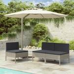 Gartenstuhl Grau - Metall - Polyrattan - 69 x 69 x 57 cm