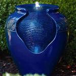 Topfwasserbrunnen YG0036AZ-EU Blau - Kunststoff - 39 x 43 x 39 cm