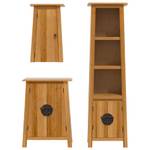 Badmöbel Set 3223455 (3-teilig) Braun - Massivholz - Holzart/Dekor - 48 x 170 x 32 cm