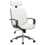Chaise de bureau Blanc - Cuir synthétique - 65 x 125 x 64 cm