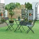 Table de jardin pliante Sande Noir - 62 x 62 cm