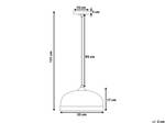 Lampe suspension PARINA Noir - Blanc - Métal - 33 x 130 x 33 cm